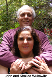 Khalida Wukawitz dan John, suaminya